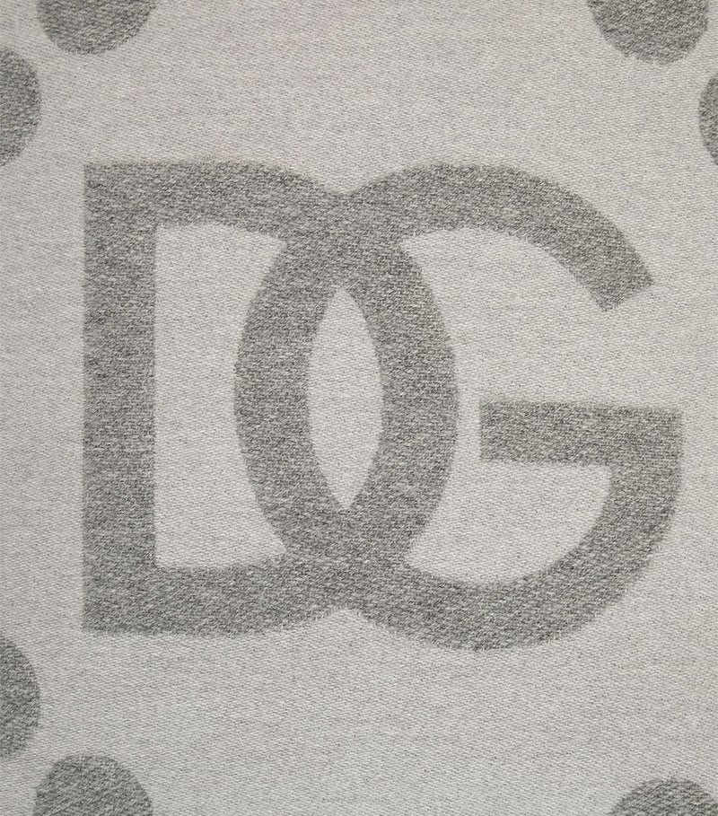 Dolce & Gabbana wool silk cashmere logo cushion 50cm x 50cm - British product
