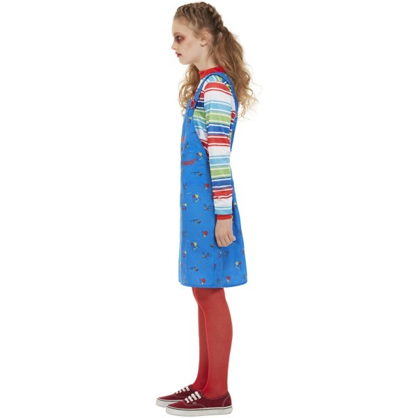 Smiffys Girls Chucky costume blue dress and top, UK version