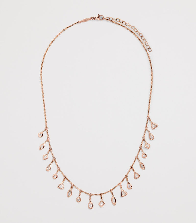 Jacquie Aiche rose gold diamond Shaker necklace - British product