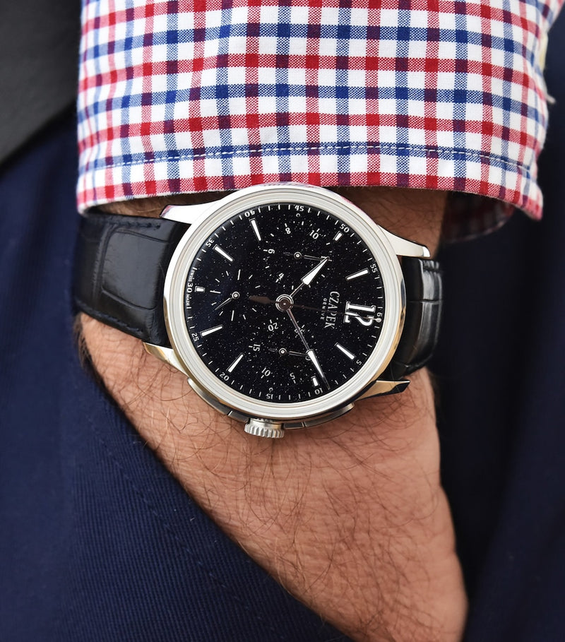 Czapek Faubourg de Cracovie Aventurine watch 41.5mm, imported from the UK