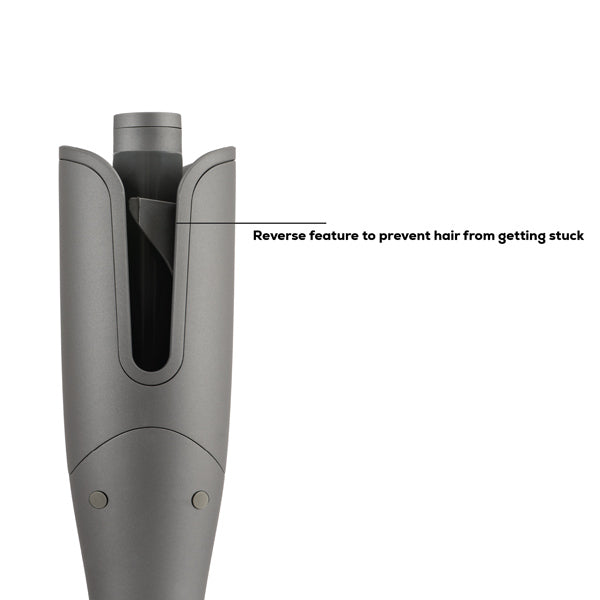 CLARA oil-coated auto-curler grey, imported from the UK