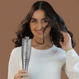CLARA oil-coated auto-curler grey, imported from the UK