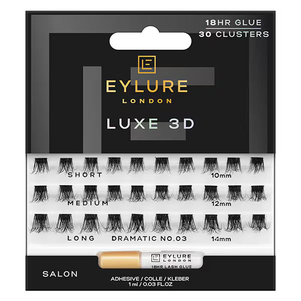 Eylure Dramatic No.03 False Eyelashes 30 Clusters - British product