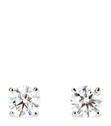 Harrods Harrods White Gold and Diamond Stud Earrings 0.50ctw- Buy online at McGrocer