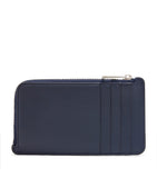 LOEWE debossed logo card holder in satin calfskin, UK version