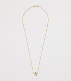 Jennifer Meyer mini yellow gold and diamond 70s star necklace - British product