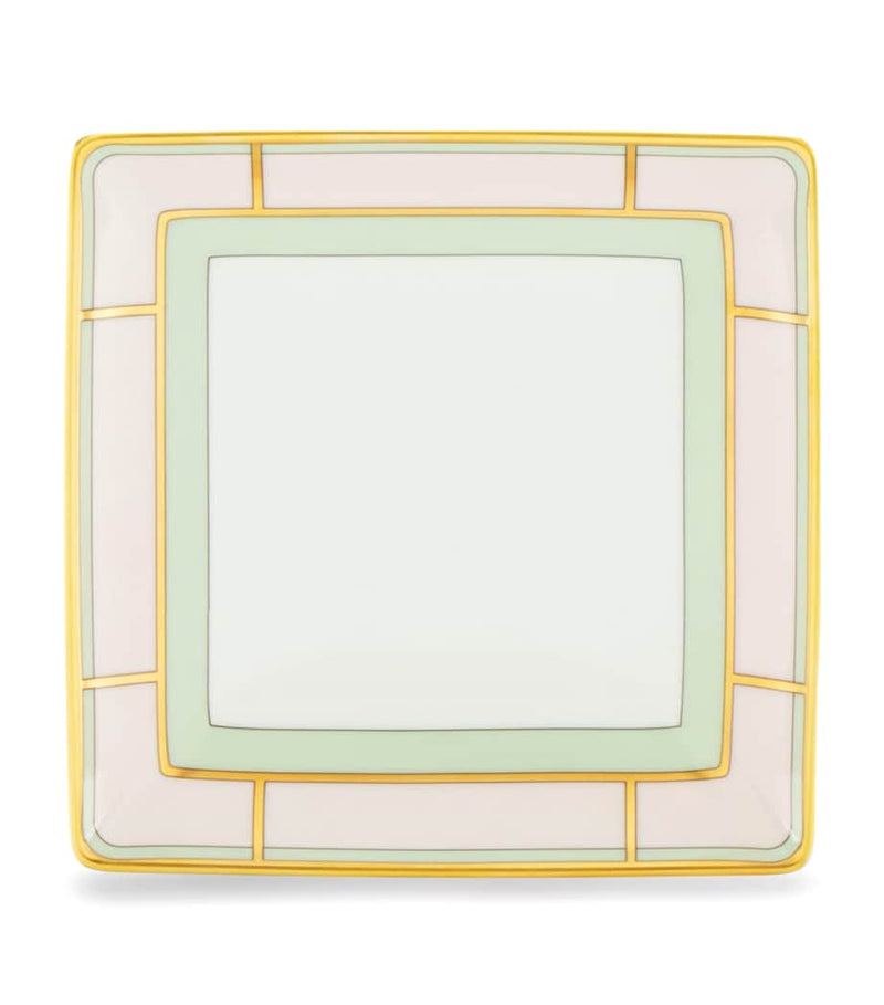 GINORI 1735 porcelain Colonna Diva Square change tray 13.5cm, UK version