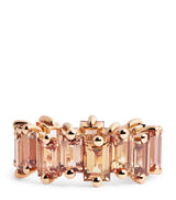 Harrods Suzanne Kalan Rose Gold and Sapphire One of a Kind Eternity Ring- Buy online at McGrocer