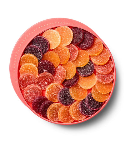 Harrods Louis Fouquet 32-Piece Fruit Jellies Round Box (250g)- Buy online at McGrocer