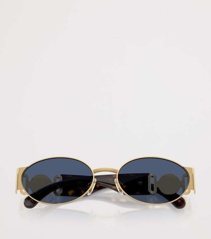 Versace steel oval sunglasses - British product