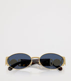 Versace steel oval sunglasses - British product