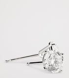 Harrods white gold diamond stud earrings 1.90ctw (British brand)