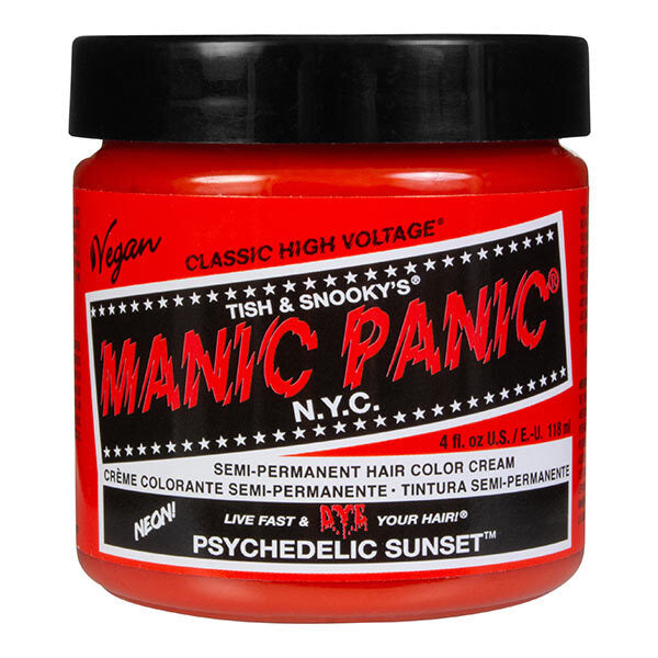 Manic Panic Hair Dye Psychedelic Sunset 118ml, imported from the UK