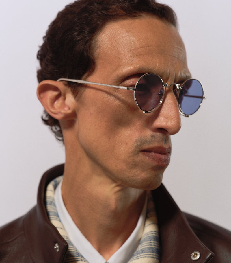 Matsuda round 10601H titanium sunglasses, UK version