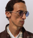 Matsuda round 10601H titanium sunglasses, UK version