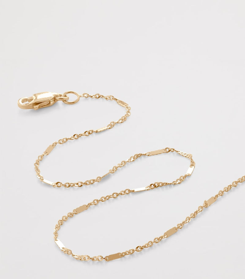 Monica Vinader yellow gold chain necklace 46cm (British brand)