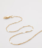 Monica Vinader yellow gold chain necklace 46cm (British brand)