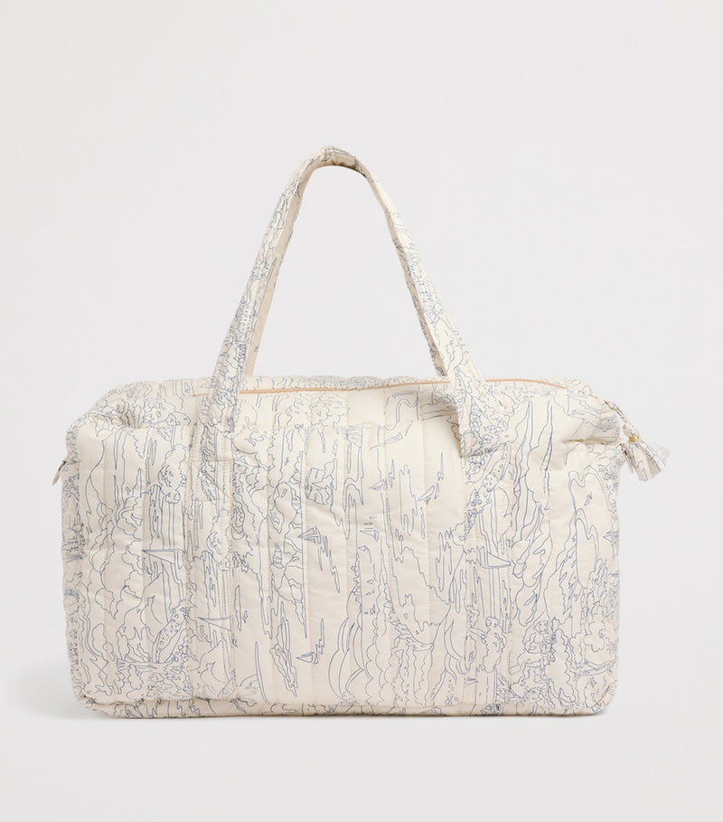 Bonpoint organic cotton floral changing bag, UK version