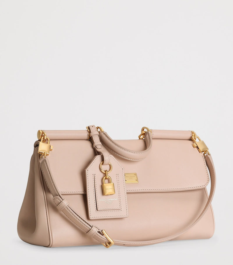 Dolce Gabbana My Sicily top-handle bag in plongé calfskin (British brand)