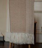 Araminta Campbell Alpaca-Blend Willow Throw 150cm x 230cm - British product