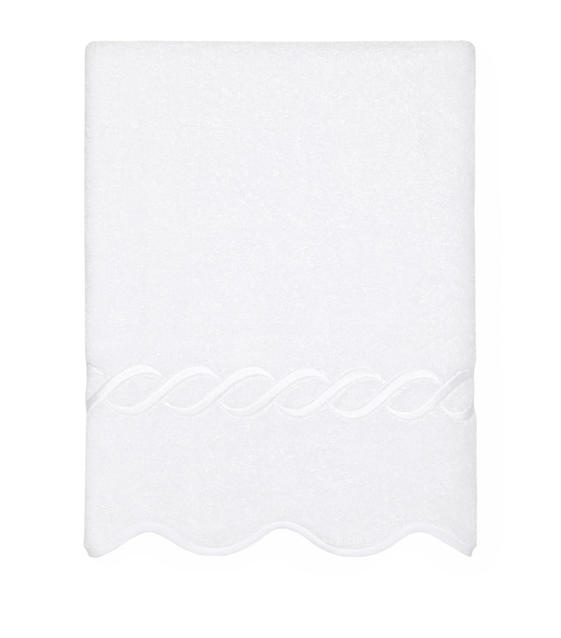 Pratesi Treccia hand towel 50cm x 75cm, imported from the UK