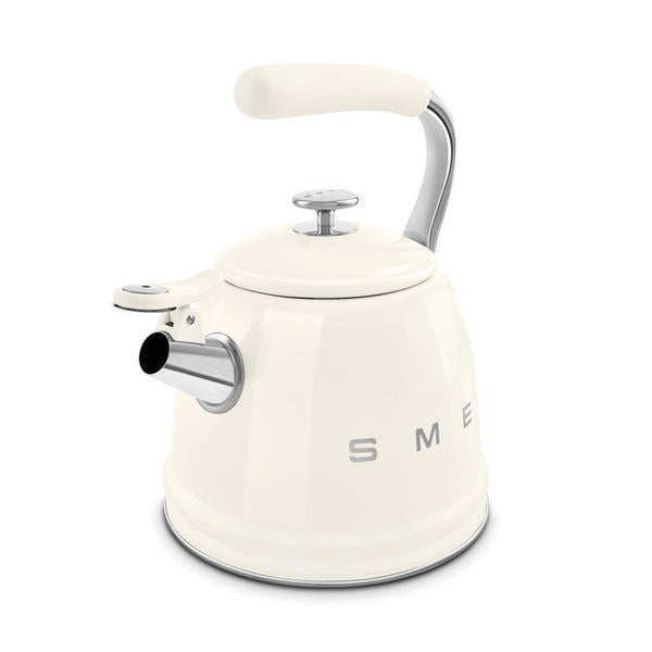 غلاية Smeg صفارة بيضاء سعة 2.3 لتر (علامة تجارية بريطانية)
