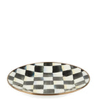 MacKenzie-Childs Courtly Check Enamel Dinner Plate 25cm, imported from the UK