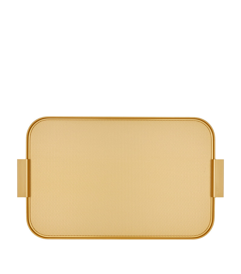 Kaymet anodised aluminium ribbed serving tray 51cm, UK version