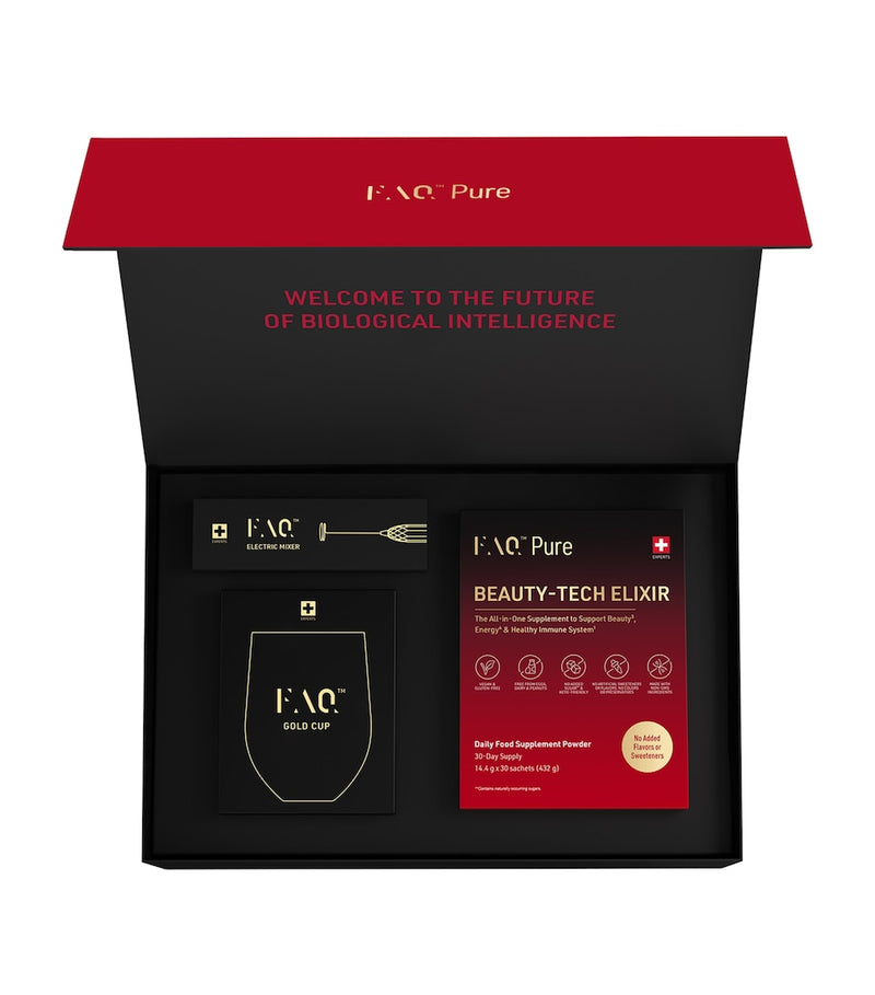 FAQ Pure Beauty-Tech Elixir Welcome Box 30-day supply, UK version