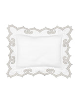 Harrods Boudoir Pillowcase with Ogee Motif and Hand-Scalloped Edges, 30cm x 40cm- Buy online at McGrocer