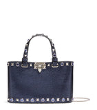 Valentino Garavani Rockstud tote bag leather with chain strap (British brand)