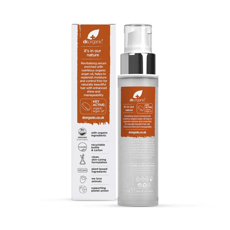 Dr Organic Moroccan Argan Oil Hair Serum 100ml - British product