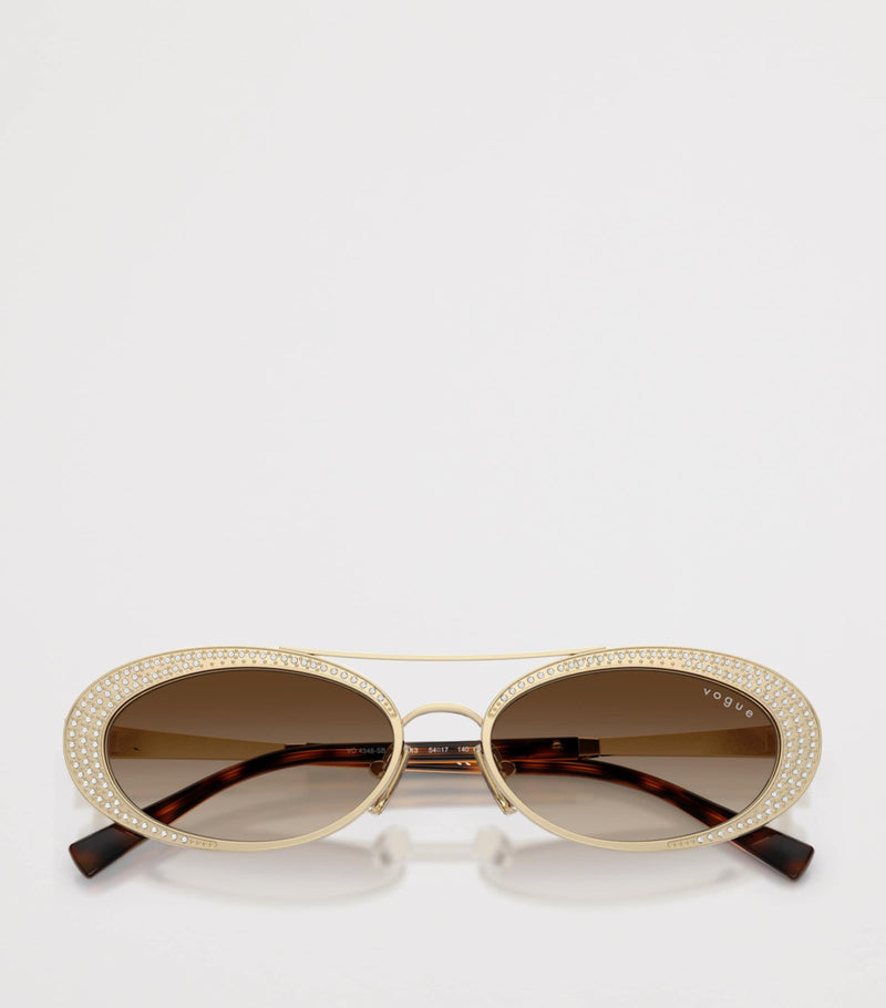 Vogue rhinestone oval sunglasses - British product