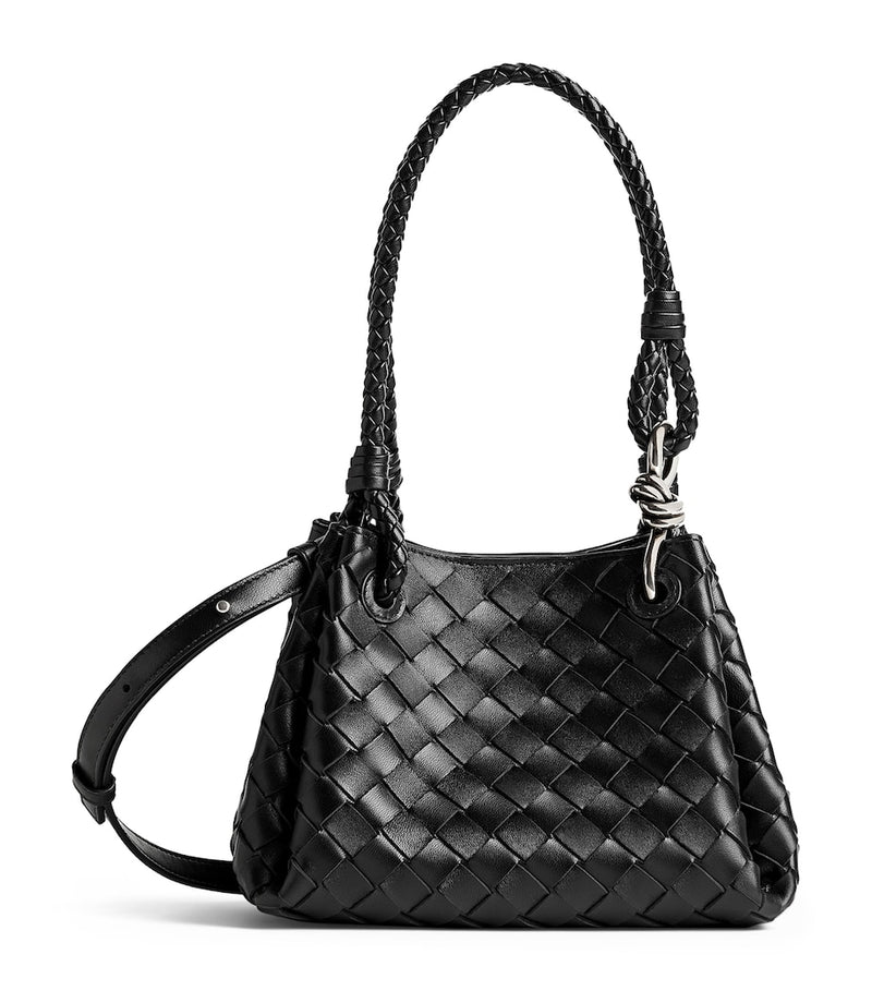 Bottega Veneta small leather parachute shoulder bag - British product