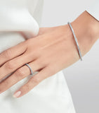 Graff white gold diamond spiral bangle, imported from the UK