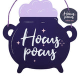 Something Different Hocus Pocus Cauldron hanging sign 20cm - British product