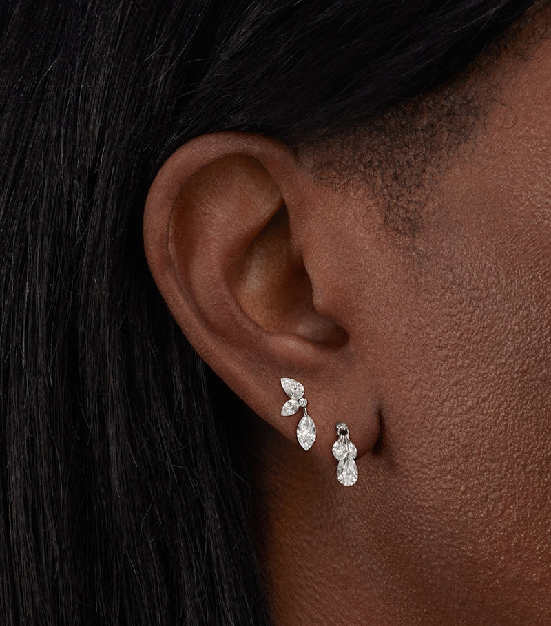 Maria Tash marquise diamond echo earring 13.7mm (British brand)