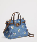 Valentino Garavani small embroidered Antibes top-handle bag, imported from the UK