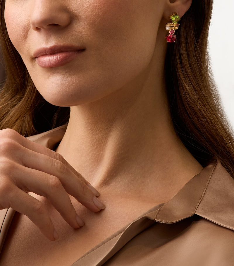 Boodles Play of Light diamond and gemstone earrings, UK version