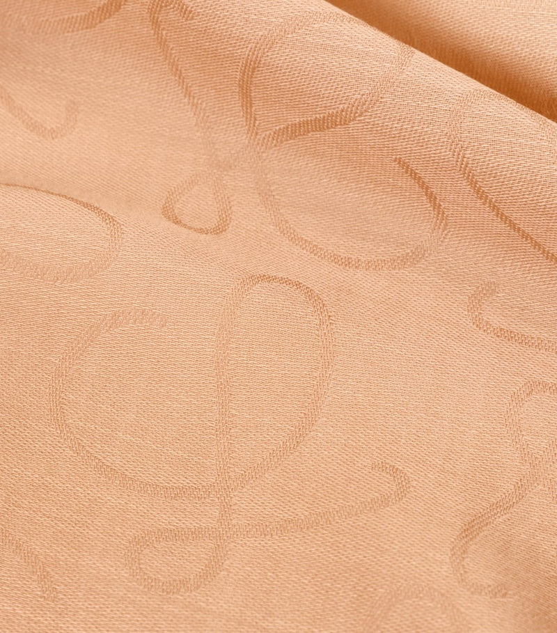 LOEWE wool-silk Anagram scarf 140x140cm, UK version