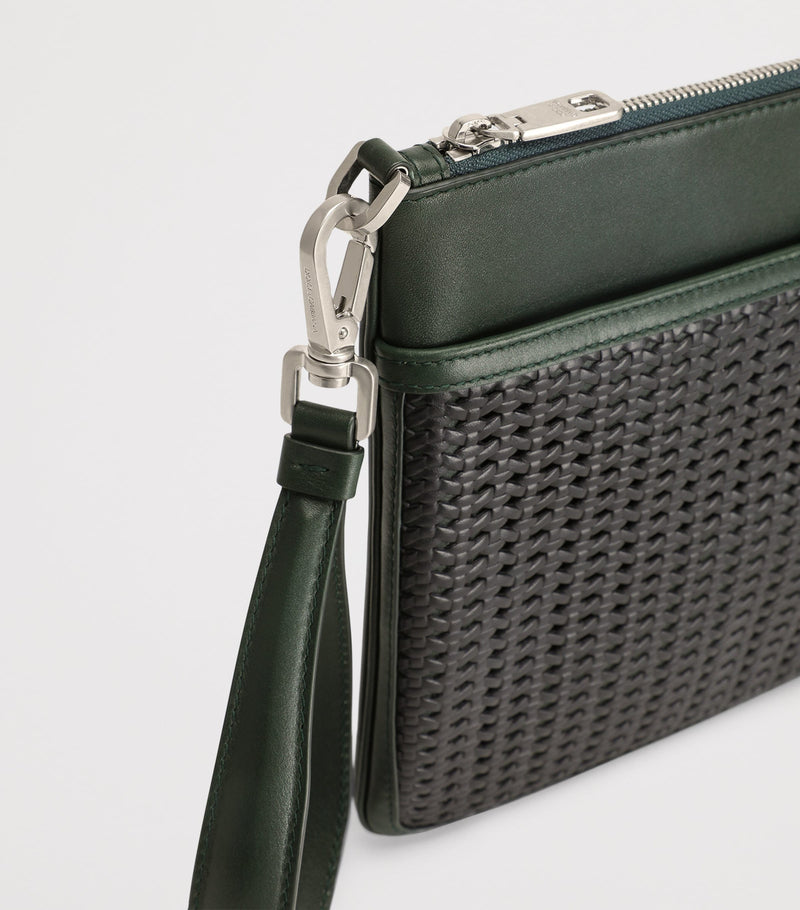 Dolce&Gabbana canvas-calfskin plongé toiletry bag - British product