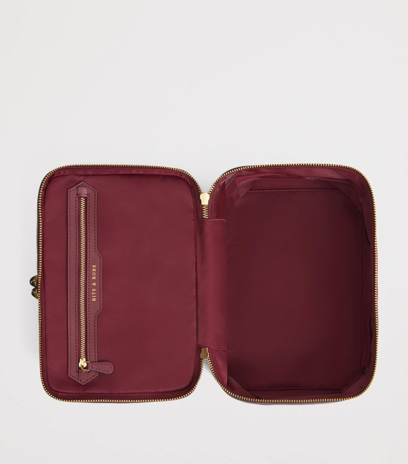 Anya Hindmarch Jacquard Logo Vanity Kit Bag - British product
