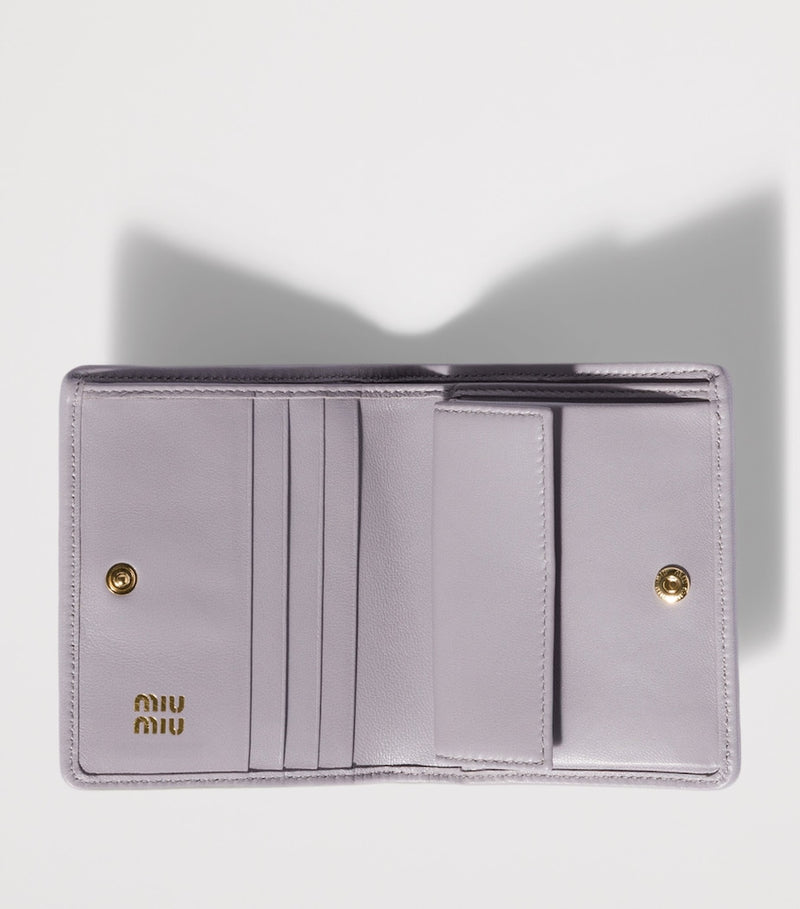 Miu Miu small Matelassé leather wallet - British product