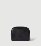 Brunello Cucinelli leather beauty case with gold-tone logo, imported from the UK