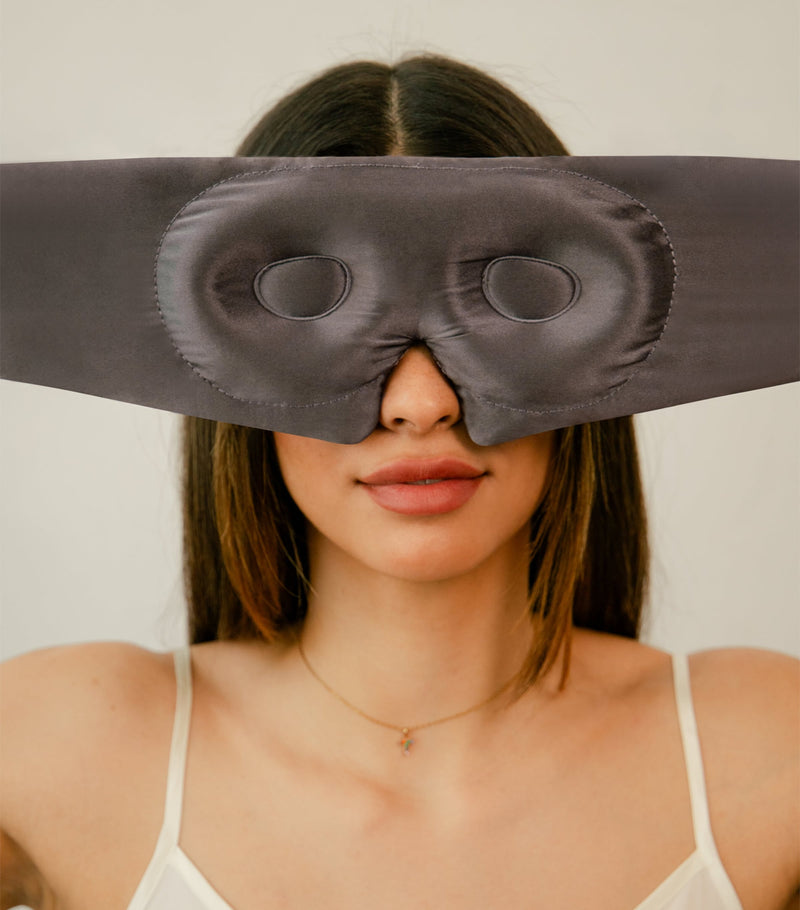 DROWSY mulberry silk lash cocoon sleep mask (British brand)