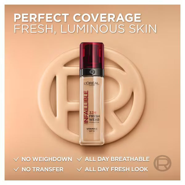 L'Oréal Paris Infallible 32H Fresh Wear Foundation 100 Warm
