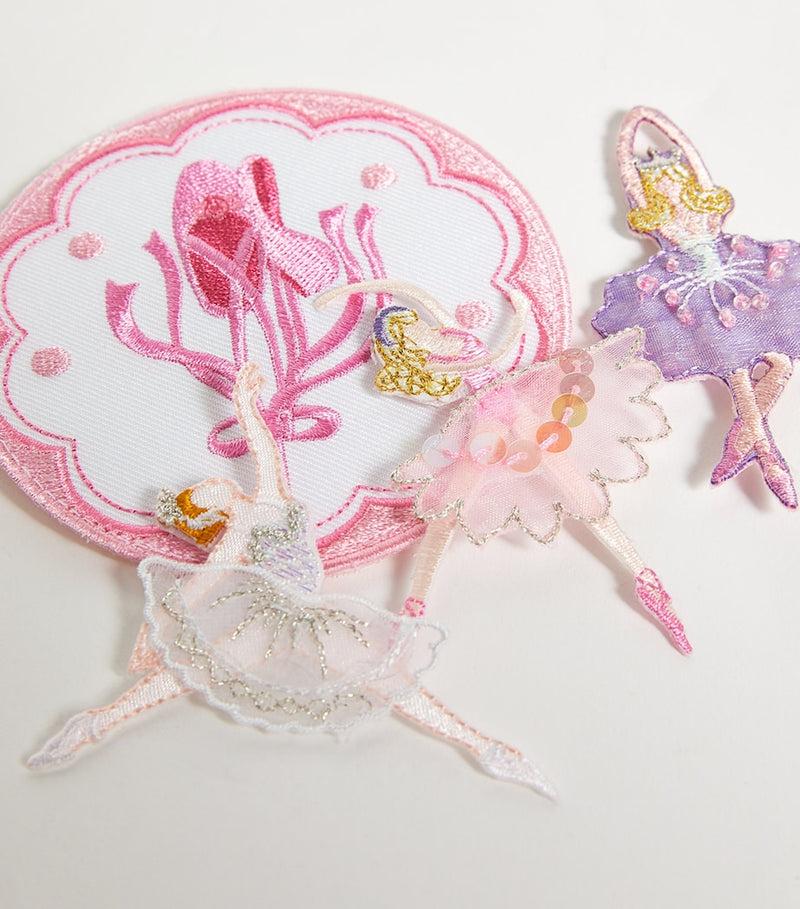 Becco Bags Ballet Blitz patch set 4-piece, imported from the UK