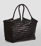 Dragon Diffusion large leather woven Nantucket tote bag (British brand)