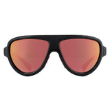Moncler ML0089 black mirrored unisex sunglasses pilot style (British brand)