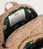 Harrods teddy backpack with recycled polyester fur, 34cm, imported from the UK